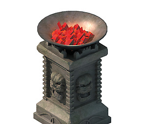 Army camp ancient battlefield - brazier