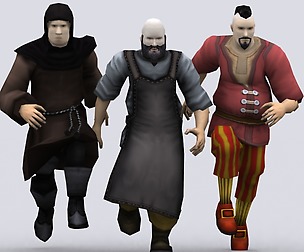 3DRT - Fantasy peasants construction kit.
