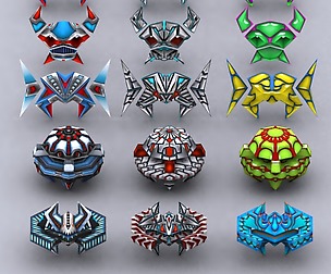 3DRT - Galaxian Space invaders