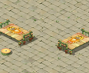 Cartoon world - nude tiger art bamboo bed