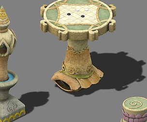 Cartoon World - Stone Table Stool