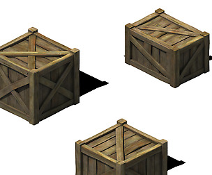 Wooden box 032