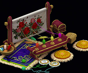 Daughter village - textile props