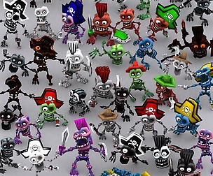 3DRT - Toonpets skeletons