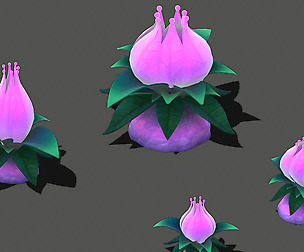 Cartoon sky city - Tianshan snow lotus