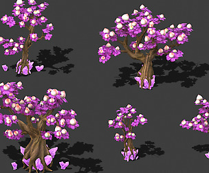 Cartoon Sky City - Xiantao Tree 01