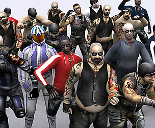 3DRT - Bikers gang pack