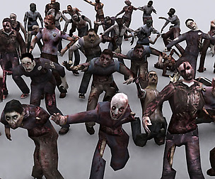 3DRT - Real zombies pack