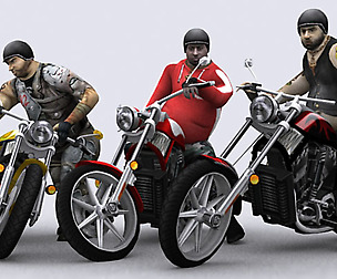 3DRT - Motorbikes pack