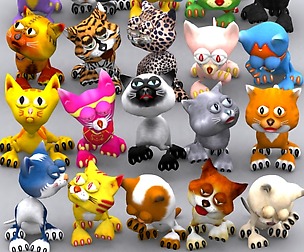 3DRT - Toonpets cats