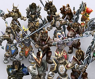3DRT - Skeletons warriors pack