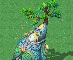 Cartoon sky city - Nu Wa Xuanqing stone