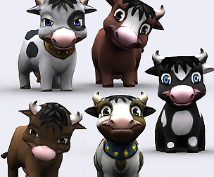 3DRT - Chibii Cow