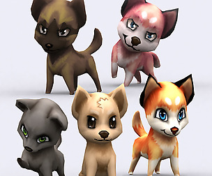 3DRT - Chibii Dogs
