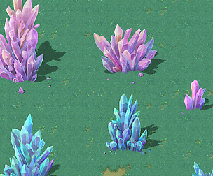 Cartoon Sky City - Field - Crystal