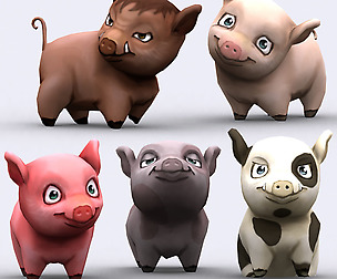 3DRT - Chibii Pig