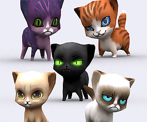 3DRT - Chibii Cats