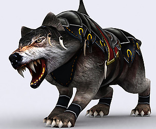 3DRT - Fantasy Mount Wolf