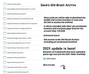 Dave's Big Photoshop Brush Archive