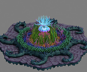 Submarine plant - sea anemone