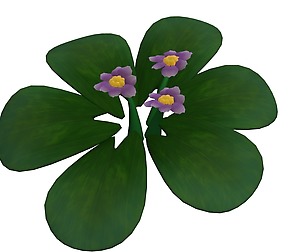 Cartoon plant - clover