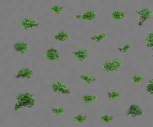 Lion camel - mountain cliff plant 01