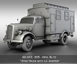 Opel Blitz - 3t  Truck with EC Koffer