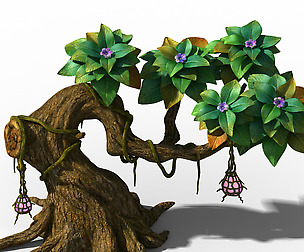 Peach Blossom Island - Plant - Tree 01