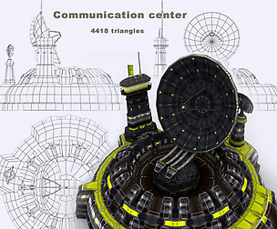 3DRT - sci-Fi Constructions - Communication Center