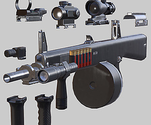 3DRT - Modern firearms HD - AA-12