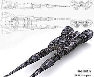 3DRT - Sci-Fi Norad Battleship - Keleth
