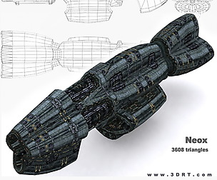 3DRT - Sci-Fi Norad Battleship - Neox