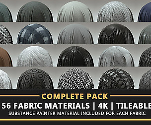 56 Fabric Materials - 4K - Tileable