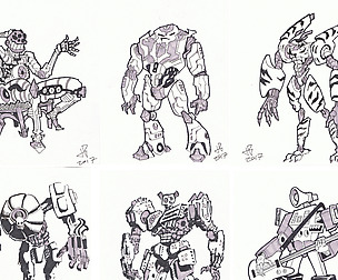 141 Robot Illustration Pack