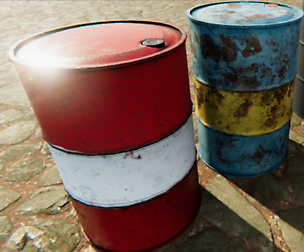 4 Industrial barrels