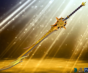 Golden Fantasy Sword