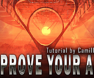 Tutorial video of digital environment painting