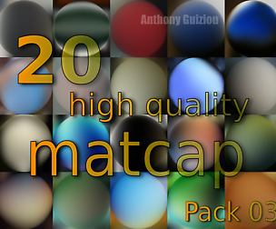 20 high quality matcap pack 3