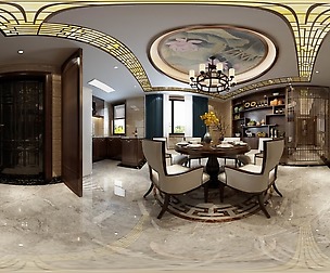 ntique Chinese Style Restaurant Kitchen Space 02