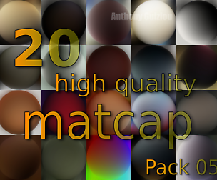 20 high quality matcap pack 5