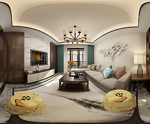 ue Chinese Style Living Room Restaurant Space 09