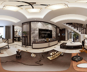ue Chinese Style Living Room Restaurant Space 10
