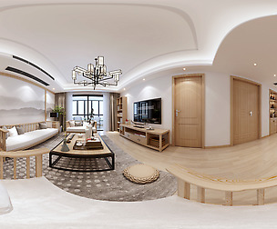 ue Chinese Style Living Room Restaurant Space 14