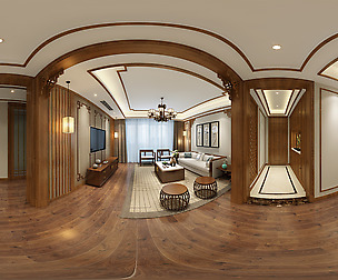 ue Chinese Style Living Room Restaurant Space 16
