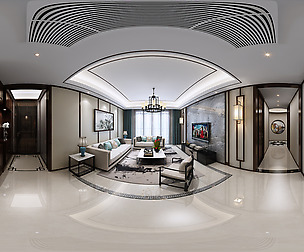 ue Chinese Style Living Room Restaurant Space 19