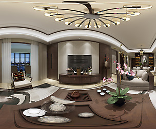 ue Chinese Style Living Room Restaurant Space 27