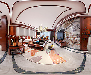 ue Chinese Style Living Room Restaurant Space 34