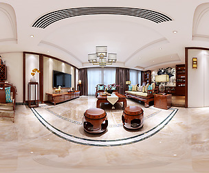 ue Chinese Style Living Room Restaurant Space 35