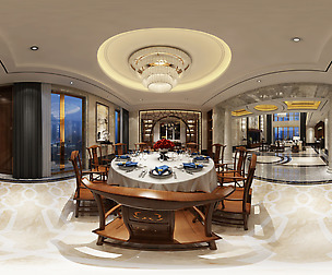 ue Chinese Style Living Room Restaurant Space 36