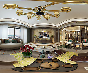 ue Chinese Style Living Room Restaurant Space 38
